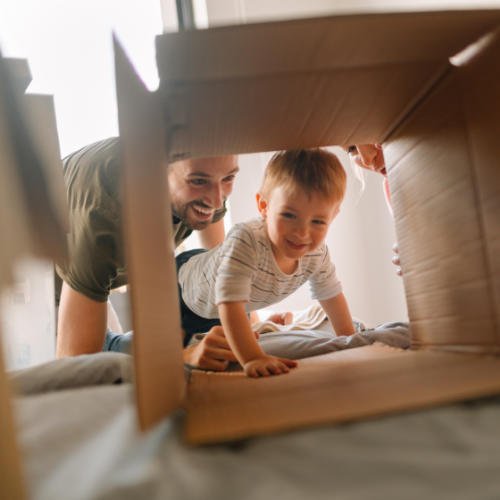 Family In New Home